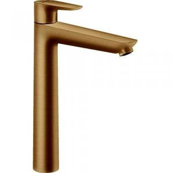 Mezclador de lavabo Hansgrohe Talis E 240 con desagüe pop-up, bronce cepillado