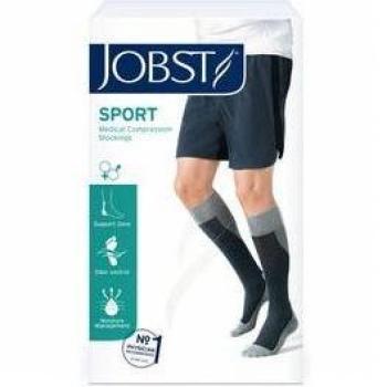 Calcetines de Compresión Jobst Sport Ccl1 para Mujer - Negro/Negro - Talla Extra Grande