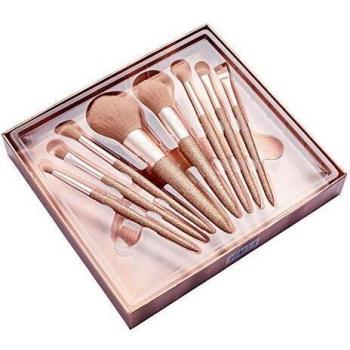 Jessup Cepillos de maquillaje Powder Blush Blending Contour Brush para maquillaje, set de cepillos para sombras de ojos sintéticas T266