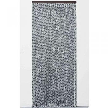 Cortina de Chenilla Gris Claro y Antracita Werka Pro 120 x 220 cm