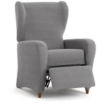 Funda para sillón relax bielástica Eysa JAZ Gris 90 x 120 x 85 cm