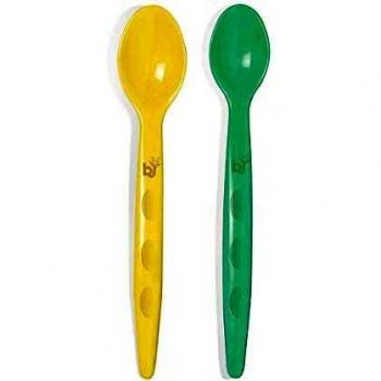 BabyJem 1114943 - Cucharas para bebé, sin BPA, multicolor, 2 unidades