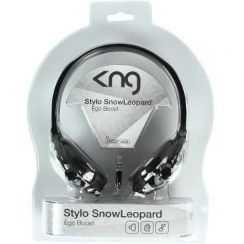 KNG -5075 - Auriculares (Diadema, 100 mW, 20 - 20000 Hz, Alámbrico, 1,5m, Níquel) Negro, Color blanco