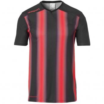 uhlsport Stripe 2.0 Trikot Kurzarm Camiseta, Hombre, Black/Red, 116