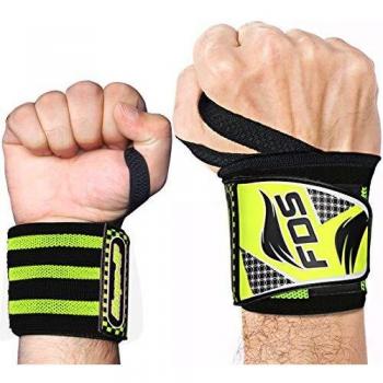 KANZY Muñequeras Gym Deportivas para Levantamiento De Pesas Wrist Wraps par, 18 Pulgadas para Hombre Y Mujer Ideal muñequera Crossfit para Hacer Ejercicio, Calistenia, Musculacion, Halterofilia