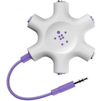 Belkin RockStar - Adaptador para auriculares, morado