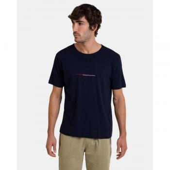 Camiseta básica de hombre de manga corta en color negro