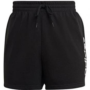Adidas Linear French Terry Shorts Mujeres - Negro, Blanco