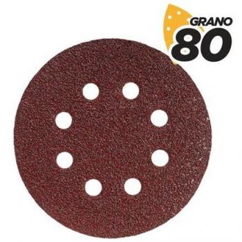 Blim Pack de 10 Lijas con Velcro para Lijadora BL0136 - 150mm - Grano 80
