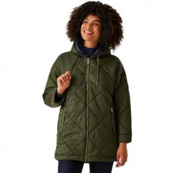 Regatta Emila Women's Hooded Padded Parka - Green