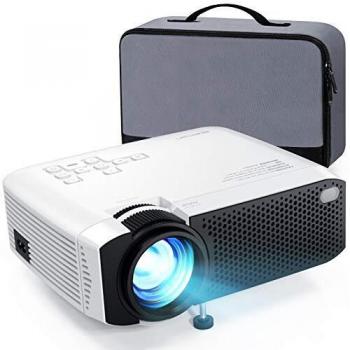 Proyector APEMAN 3800 lúmenes Mini proyector portátil LCD proyector de Cine en casa 50000 Horas Soporte de Pantalla 1080P HDMI / VGA / USB / SD / AV