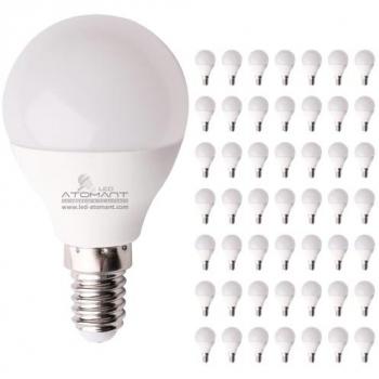 Bombilla LED E14 G45 7W 680LM Blanco Frío 6500K - Pack de 50 Unidades