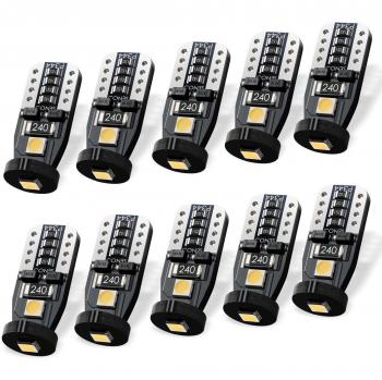 SEALIGHT T10 W5W 6000K Coche LED Bombillas 12V 6000K 194 168 2825 Para Coches Luces De La Matrícula Posición Laterales Iluminación Interior Luces Laterales
