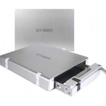 Cremax ICY DOCK MB559US-1S- - Carcasa externa eSATA/USB 2.0 para discos duros color blanco perla