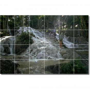 Cascadas foto Mural easiskins azulejo 26. 48 x 182,88 cm con