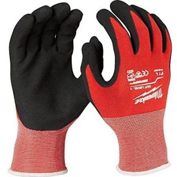 Milwaukee Guantes Resistentes al Corte Talla XXL Nivel 1-4932471419, Rojo, 0