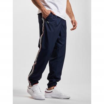 Lacoste Pantalón de Entrenamiento Regular Fit para Hombres - Azul Oscuro y Blanco