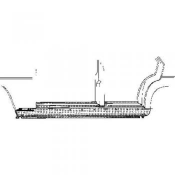 Chapa de acceso Van Wezel 3003.01 para umbral de puerta