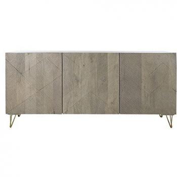 Aparador DKD Home Decor de Metal y Madera de Mango Multicolor (160 x 45 x 75 cm)