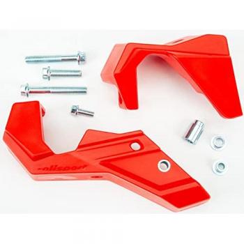Protector de Horquilla Inferior Polisport Rojo para Motocicletas BETA - Polipropileno Resistente a Impactos y Abrasión