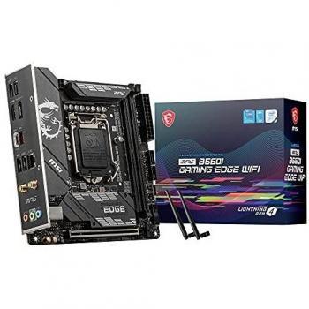 MSI MPG B560I GAMING EDGE WIFI Placa Base Gaming, Mini-ITX - Soporta Procesadores Intel Core 11a Generación, LGA 1200 - DDR4 Boost