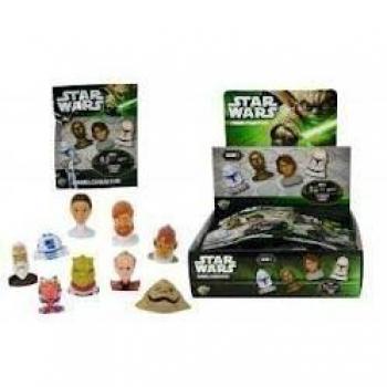 Star Wars Cabezas 2 Figuras, Pegatina y Folleto