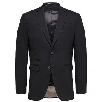 Selected Neil Slim Fit Blazer with Flap Pockets - Black - Size 94