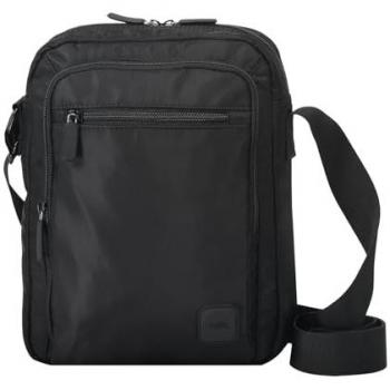 Bolso Bandolera Hombre Totto Bayonne Negro - Estilo Urbano, Resistente e Impermeable, con Bolsillo para iPad y 4 Compartimentos, Dimensiones 22 x 29 x 7 cm