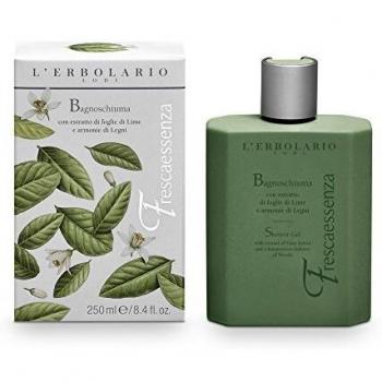 L'Erbolario Frescaessenza Unisex Shower Gel 250 ml - Hydrating and Toning Lime & Lemon Extract