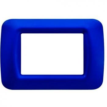 Placa 3 Módulos Azul Jazz Sistema Gewiss