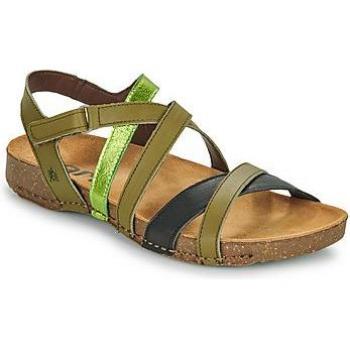 Sandalias de Piel 1116 I Breathe verde Art para mujer
