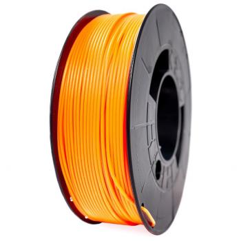 Filamento 3D PLA - Diámetro 1.75mm - Bobina 1kg - Color Naranja Fluorescente