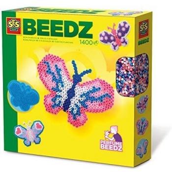 SES Juego de Cuentas para Planchar de Mariposas para niños, Multicolor