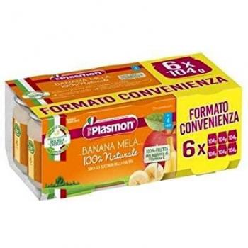 PLASMON Omog Banana/Apple 6X104G