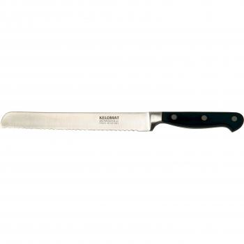 Cuchillo de Pan Kelomat 20cm Profesional Forjado con Diente Serrado