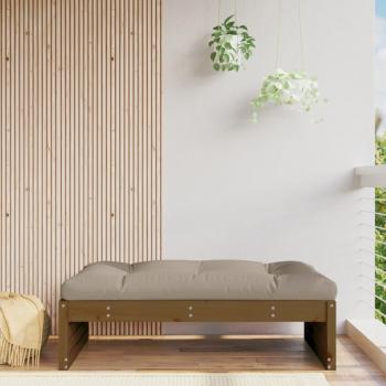 Taburete de jardín madera maciza de pino 120x80 cm en colores Pino natural, Pino blanco, Pino gris y Marrón miel