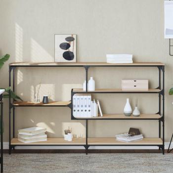 Consola Sonoma de roble 160x32x95 cm madera multicapa