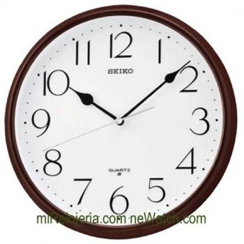 Reloj de Pared Seiko QXA-651B Analogico Color Marrón/Blanco Plástico