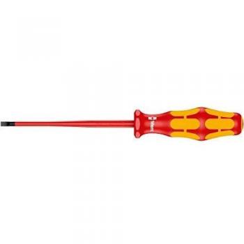 Wera 05006440001 0.6 x 3.5 x 100 mm 160iS VDE Insulated Screwdriver for Slotted Screws - Silver