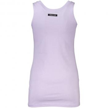 Cavalli Class Elegant Purple Round Neckline Sleeveless Tank Top - XS