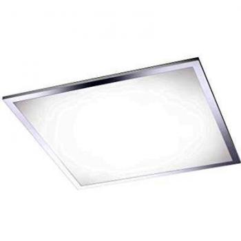 Plafón Cuadrado LED Cromo 45cm IP44 con Temperatura de Color Ajustable y Función Dimmable