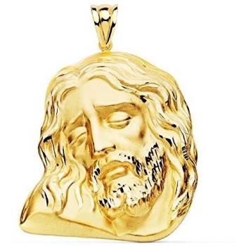 Inmaculada Romero IR Cabeza Cristo Oro 18k Unisex 42mm. Detalles realistas Trasera Lisa - Personalizable