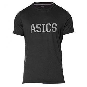 ASICS SS Graphic tee - Camiseta de Manga Corta, Hombre, Negro -