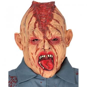 Máscara de Zombie con Cerebro Expuesto