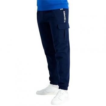 Le Coq Sportif Pantalones Deportivos Saison 1, Pantalón largo, Loose, Azul oscuro, Talla S, Unisex Adulto
