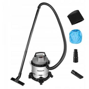 ASPIRADORA INDUSTRIAL 800W CON TANQUE DE ACERO INOXIDABLE DE 12L