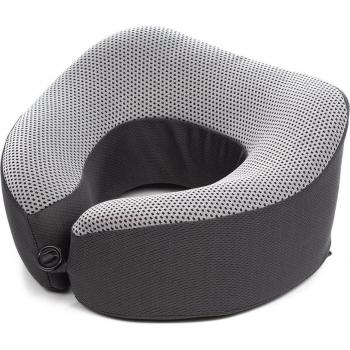 Almohada de viaje cojín cervical de espuma viscoelástica efecto memoria transpirable 23,5x27x12,5 cm