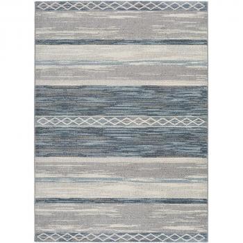 Alfombra de Interior Estilo Geométrico en Gris - Dreams 12242, disponible en tamaños 60x120 cm, 80x150 cm, 140x200 cm y 160x230 cm