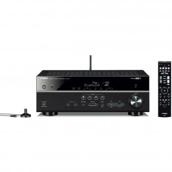 Yamaha RX-V481 - Receptor AV con AirPlay, radio por Internet, Wi-Fi y Bluetooth, color negro