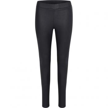 Kaffe Women's 3XL Slim-Fit Coated Jeggings Pants - Black